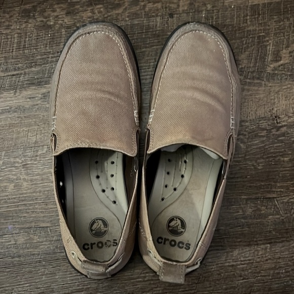 Crocs Canvas Loafers men’s size 9 - Picture 5 of 10